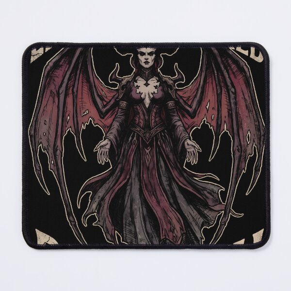 Item preview, Lilith Diablo IV Gothic Gaming Graphic Tee designed and sold by Senpaiwaves.