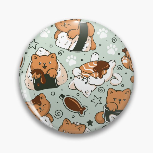 Item preview, Cat Sushi Pattern designed and sold by Tobe Fonseca®.