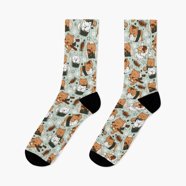 Item preview, Cat Sushi Pattern designed and sold by Tobe Fonseca®.