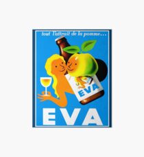 EVA ; Vintage Apple Juice Advertising Print Art Board