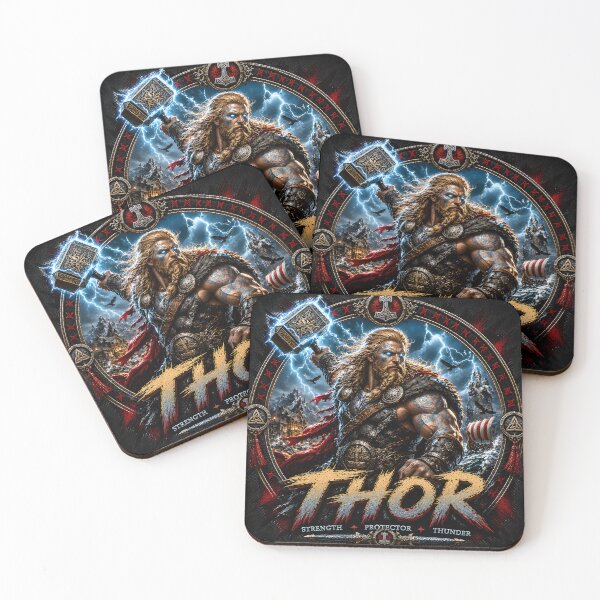 Item preview, Thor Norse God of Thunder Viking Warrior T-Shirt designed and sold by Bizon2910.