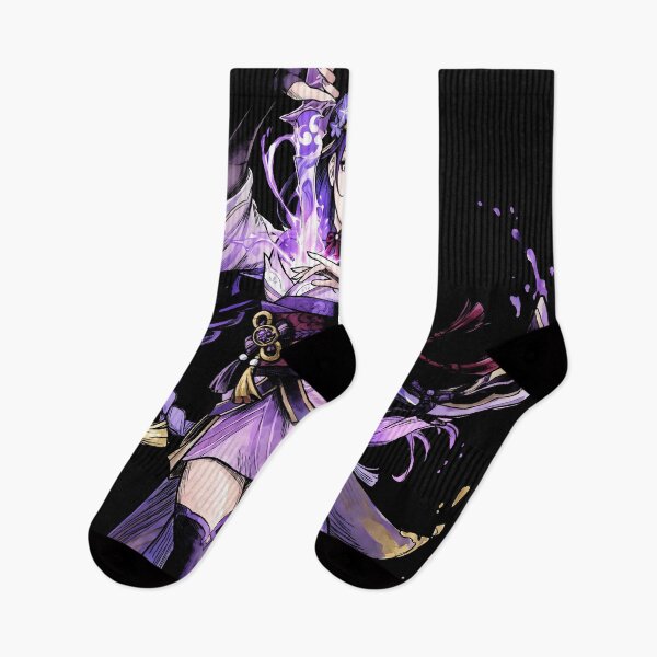 Artikelvorschau, Raiden Shogun Genshin Impact Ink Gaming Grafik-T-Shirt entworfen und verkauft von Senpaiwaves.