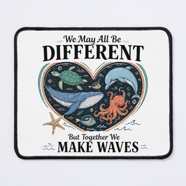 Item preview, We Are All Different But In This School We All Swim Together - Teacher Classroom Shirt designed and sold by MAPDDesigns.