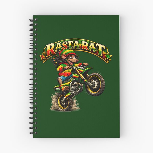 Item preview, Rasta Rat Motocross - Reggae Dirt Bike Rider designed and sold by digitalbob60.