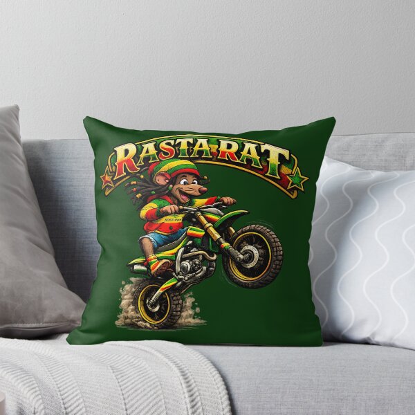 Item preview, Rasta Rat Motocross - Reggae Dirt Bike Rider designed and sold by digitalbob60.