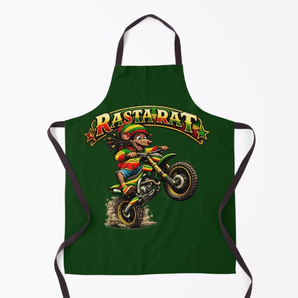 Item preview, Rasta Rat Motocross - Reggae Dirt Bike Rider designed and sold by digitalbob60.