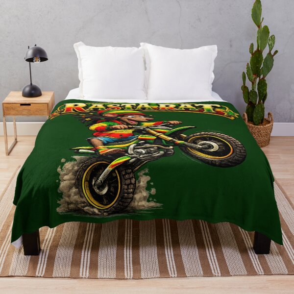 Item preview, Rasta Rat Motocross - Reggae Dirt Bike Rider designed and sold by digitalbob60.