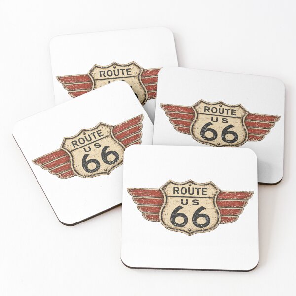 Item preview, Vintage Route 66 Sign Retro Americana Road Trip T-Shirt designed and sold by Danny's Tees.