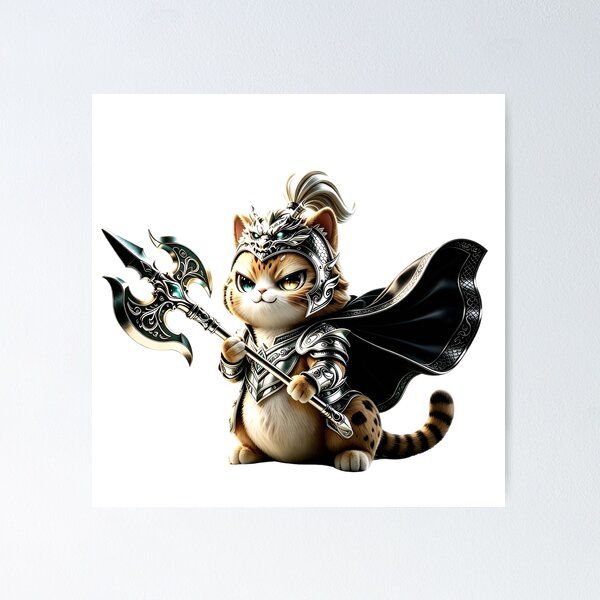 Item preview, Felis Nigripes Legionnaire - Elite Fantasy Cat Warrior designed and sold by ABYSSLAB.