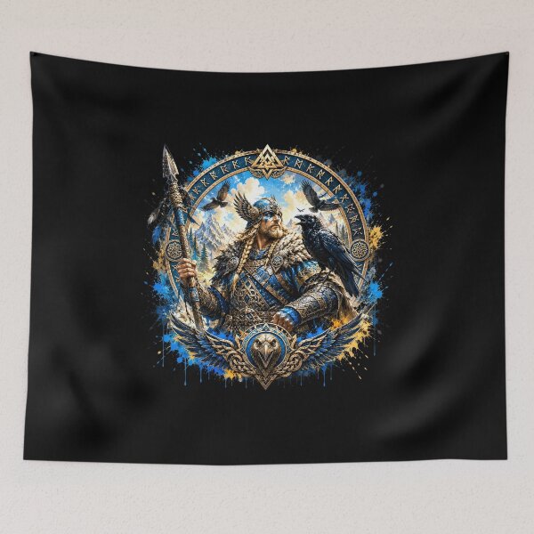 Item preview, Viking Raven Warrior Norse Mythology T-Shirt designed and sold by Bizon2910.