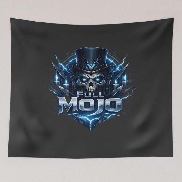 Item preview, Full Mojo Voodoo Skull – Mystic Blue Candle Art designed and sold by FilBlue.