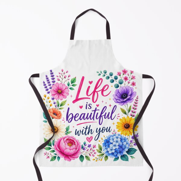 Item preview, Life Is Beautiful With You Floral Love Sticker Design designed and sold by MissDJLI.