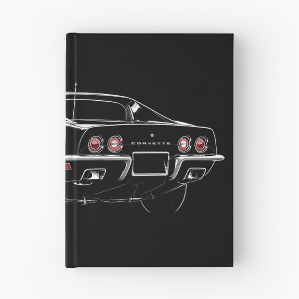 Item preview, 1972 Chevrolet Corvette Stingray – Black C3 Coupe Rear View Art designed and sold by Stinky Lincy's Apparel Company.