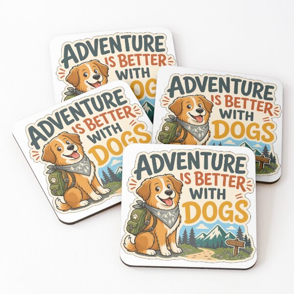Item preview, Adventure Is Better With Dogs designed and sold by Tatsed.