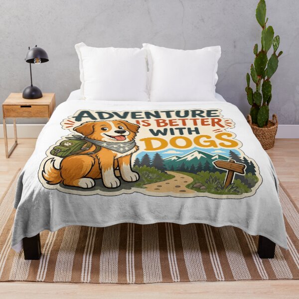 Item preview, Adventure Is Better With Dogs designed and sold by Tatsed.