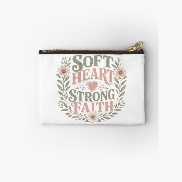 Item preview, Soft Heart Strong Faith Christian Floral Inspirational Faith Design designed and sold by SoulThread Studio.