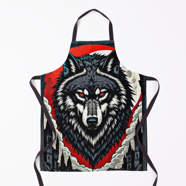 Item preview, Gothic Red Moon Wolf – Dark Fantasy Castle Tarot Art designed and sold by Neer arts.