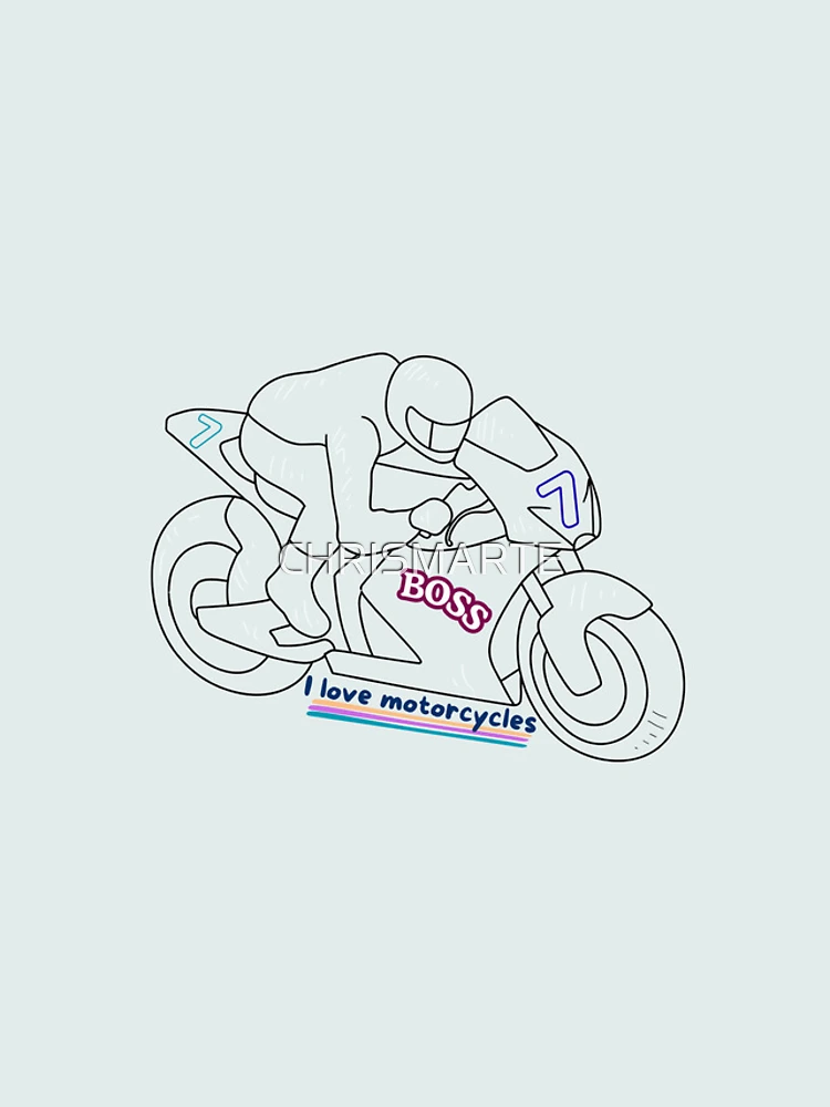 Thumbnail 4 of 4, iPhone Case, Motorcycle Racing designed and sold by CHRISMARTE.