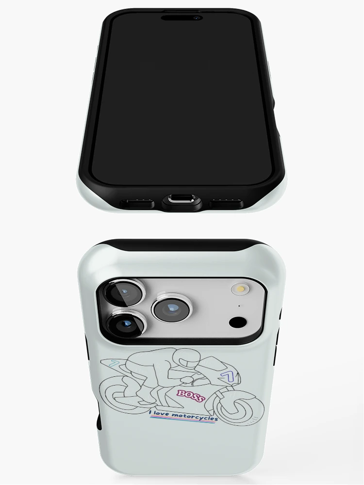 Thumbnail 3 of 4, iPhone Case, Motorcycle Racing designed and sold by CHRISMARTE.