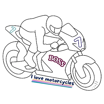 Artwork thumbnail, Motorcycle Racing by CHRISMARTE