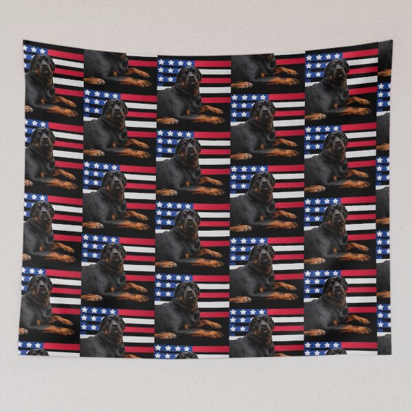 Item preview, rottweiler flag designed and sold by ocd_Jessica.