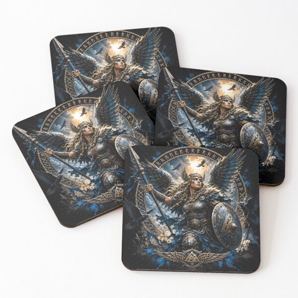 Item preview, Valkyrie Norse Shield Maiden Warrior T-Shirt designed and sold by Bizon2910.