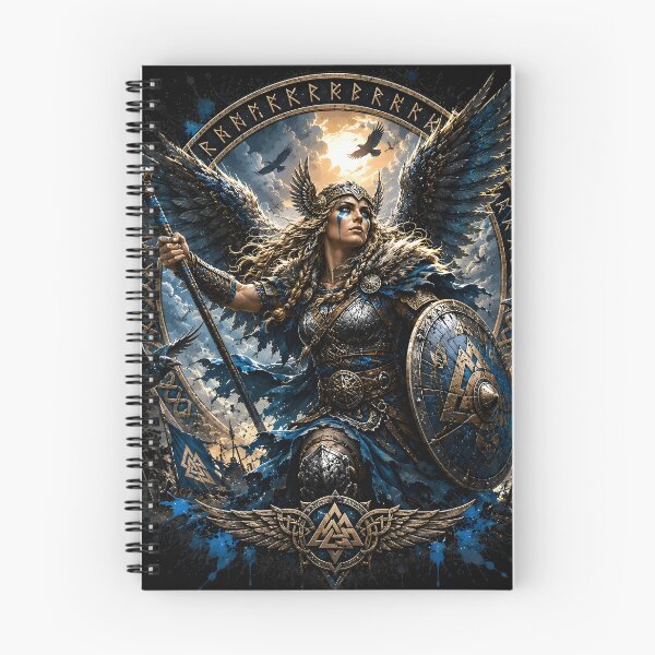 Item preview, Valkyrie Norse Shield Maiden Warrior T-Shirt designed and sold by Bizon2910.