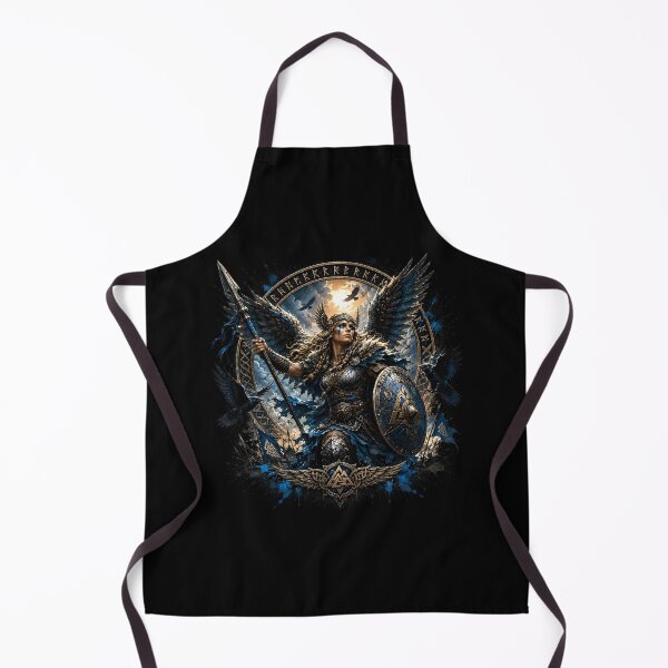 Item preview, Valkyrie Norse Shield Maiden Warrior T-Shirt designed and sold by Bizon2910.