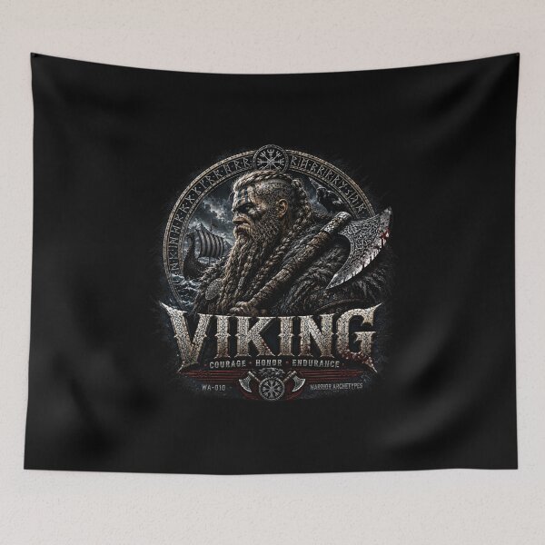 Item preview, Viking Courage Honor Endurance Norse Warrior T-Shirt designed and sold by Bizon2910.