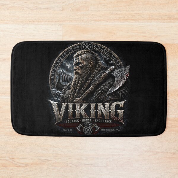 Item preview, Viking Courage Honor Endurance Norse Warrior T-Shirt designed and sold by Bizon2910.