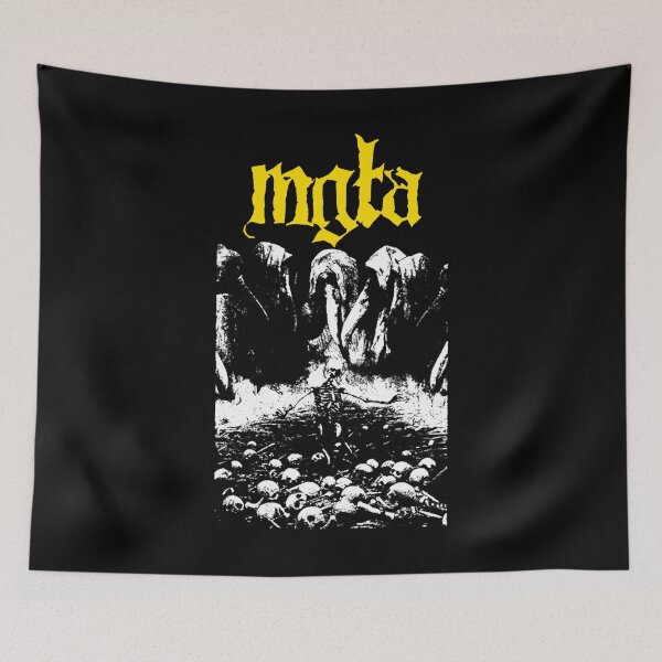 Item preview, Yellow Typography Death Metal Band designed and sold by GloomRooms.