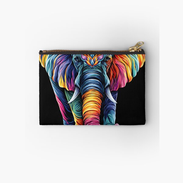 Item preview, Rainbow Geometric Elephant Colorful Wildlife Illustration designed and sold by Boddicca.