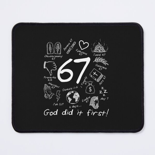 Item preview, God Did It First 67 Six Seven Meme Jesus Christian Bible designed and sold by FrankIsabel.