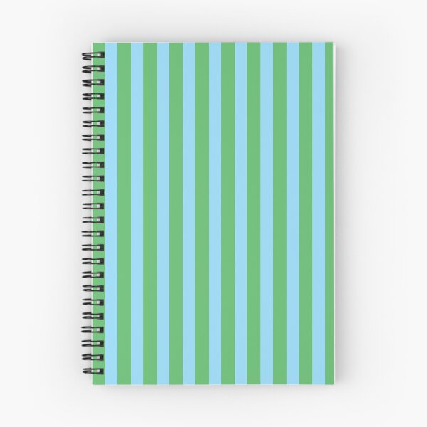 Item preview, Ultra Fine Stripe Narrow Vertical Pinstripe Pattern in Sky Blue and Green designed and sold by kierkegaard.