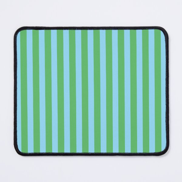 Item preview, Ultra Fine Stripe Narrow Vertical Pinstripe Pattern in Sky Blue and Green designed and sold by kierkegaard.