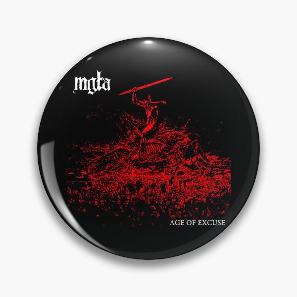 Item preview, Red Silhouette With White Metal Typography designed and sold by GloomRooms.