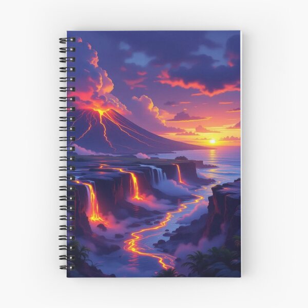 Item preview, Volcanic Island Lava Flow at Sunset designed and sold by Pioneer Spirit Market.