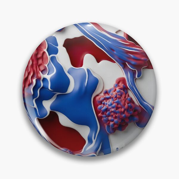 Item preview, Vibrant Blue and Red Abstraction designed and sold by Vicky Brago-Mitchell®.