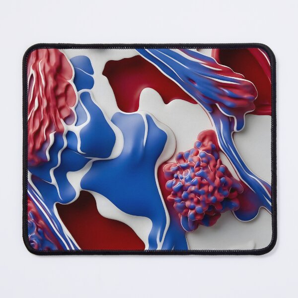 Item preview, Vibrant Blue and Red Abstraction designed and sold by Vicky Brago-Mitchell®.