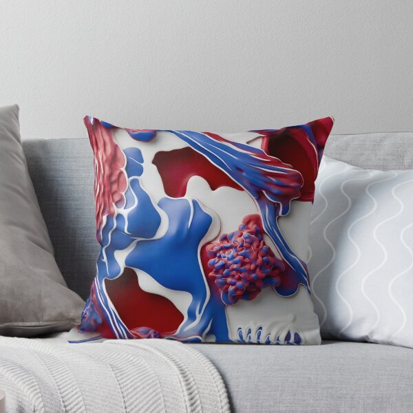 Item preview, Vibrant Blue and Red Abstraction designed and sold by Vicky Brago-Mitchell®.