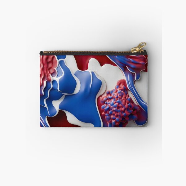 Item preview, Vibrant Blue and Red Abstraction designed and sold by Vicky Brago-Mitchell®.