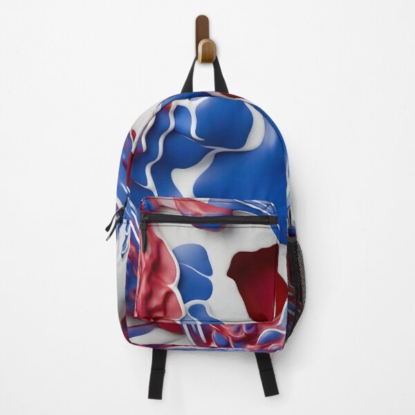 Item preview, Vibrant Blue and Red Abstraction designed and sold by Vicky Brago-Mitchell®.