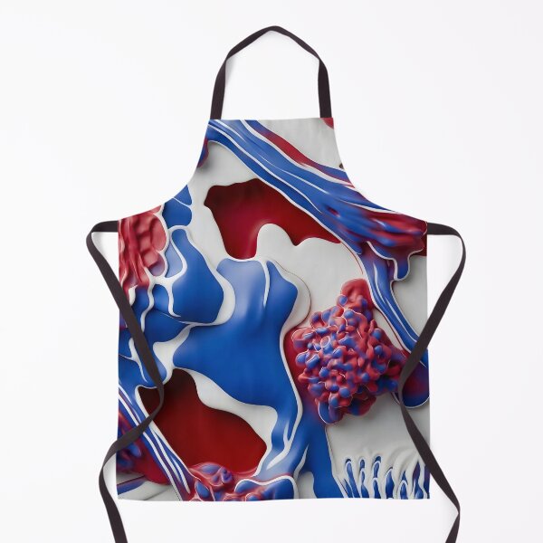 Item preview, Vibrant Blue and Red Abstraction designed and sold by Vicky Brago-Mitchell®.