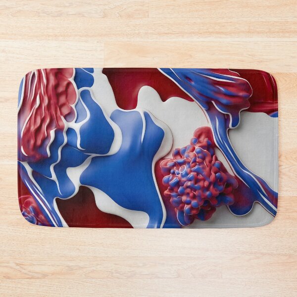 Item preview, Vibrant Blue and Red Abstraction designed and sold by Vicky Brago-Mitchell®.