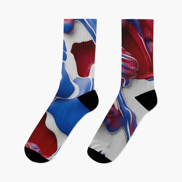 Item preview, Vibrant Blue and Red Abstraction designed and sold by Vicky Brago-Mitchell®.