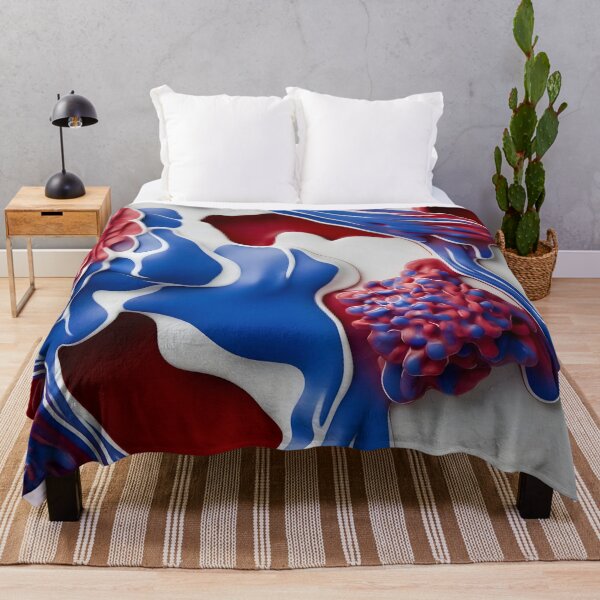 Item preview, Vibrant Blue and Red Abstraction designed and sold by Vicky Brago-Mitchell®.