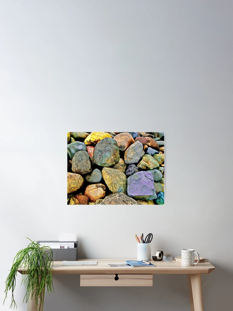Thumbnail 2 of 3, Poster, Multicolored Rocks designed and sold by Anthony Macaluso.