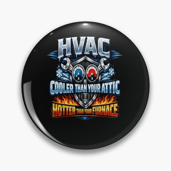 Item preview, HVAC Tech Pride - Cooler Than Your Attic, Hotter Than Your Furnace designed and sold by FrozenHeat97.