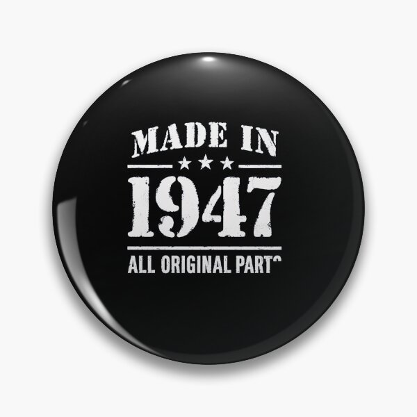 Item preview, Made In 1947 All Original Parts Vintage Birthday Gift for Men and Women Born in 1947 designed and sold by msaloyach.