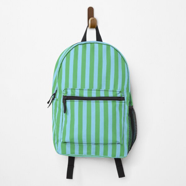 Item preview, Stripes Vertical Pattern in Sky Blue and Green designed and sold by kierkegaard.